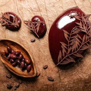 L'Olivier Entremets chocolate-olive creation by Nina Métayer