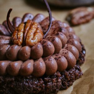 Chocolate tart by Nina Metayer