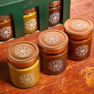 Set of three jars of spreads by Nina Métayer